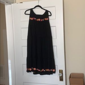 Loft Sleeveless Embroidered Dress
